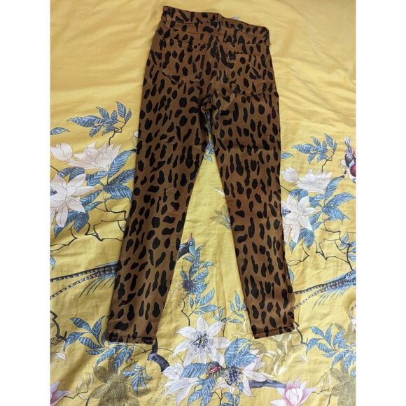 L'AGENCE high rise skinny Margot jeans in animal print sz 25 new with tags - Picture 2 of 6